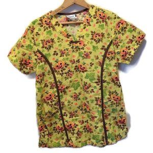 Best Medical Wear S Harvest Pumpkin Halloween Top